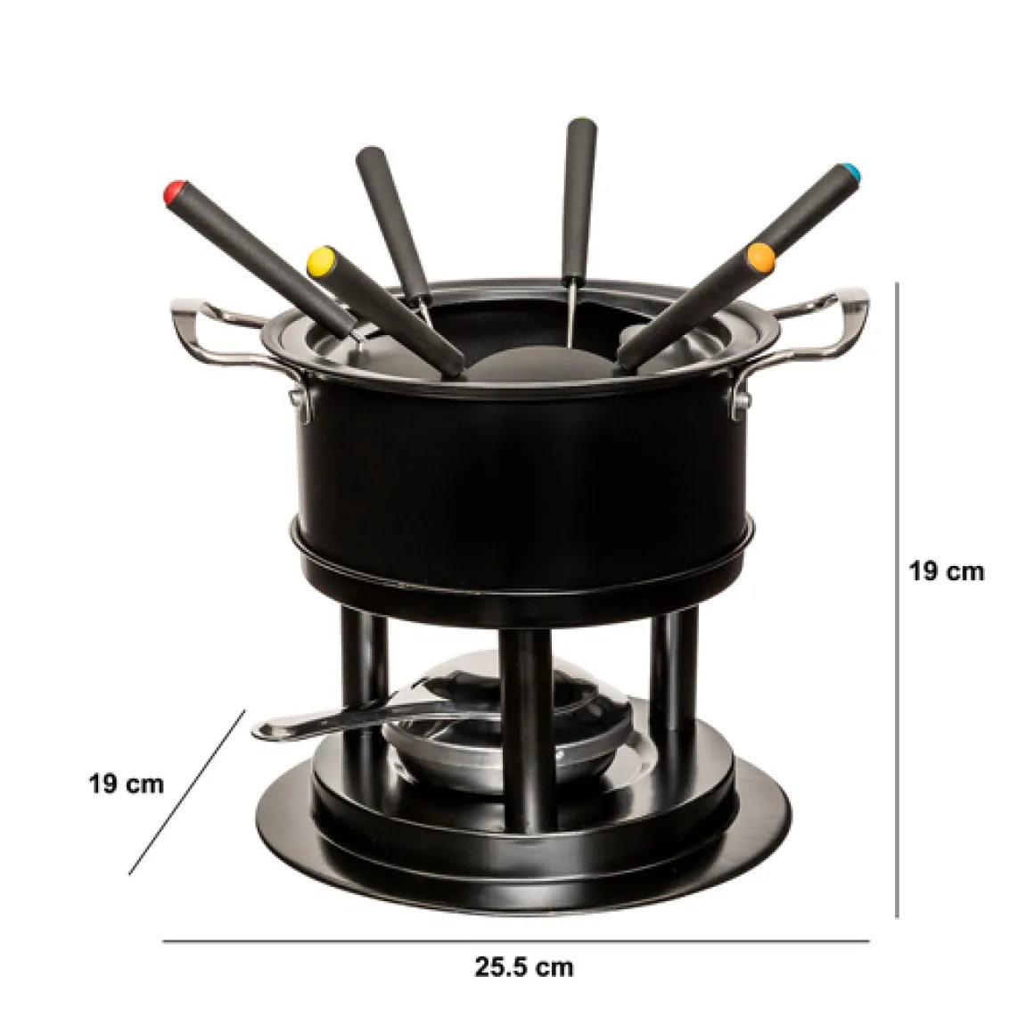 Service à fondue 6 personnes, Inox