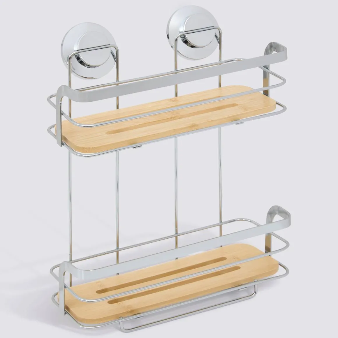 Serviteur de douche 2 niveaux, Argenté