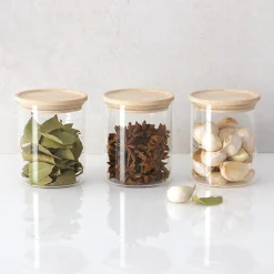 Set de 3 bocaux en verre, 350ml