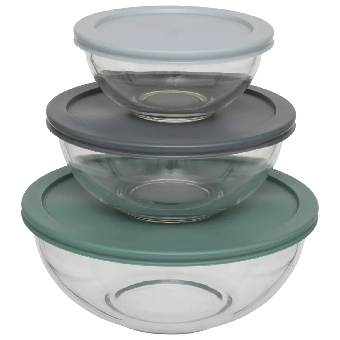 Set de 3 boîtes de conservation en verre