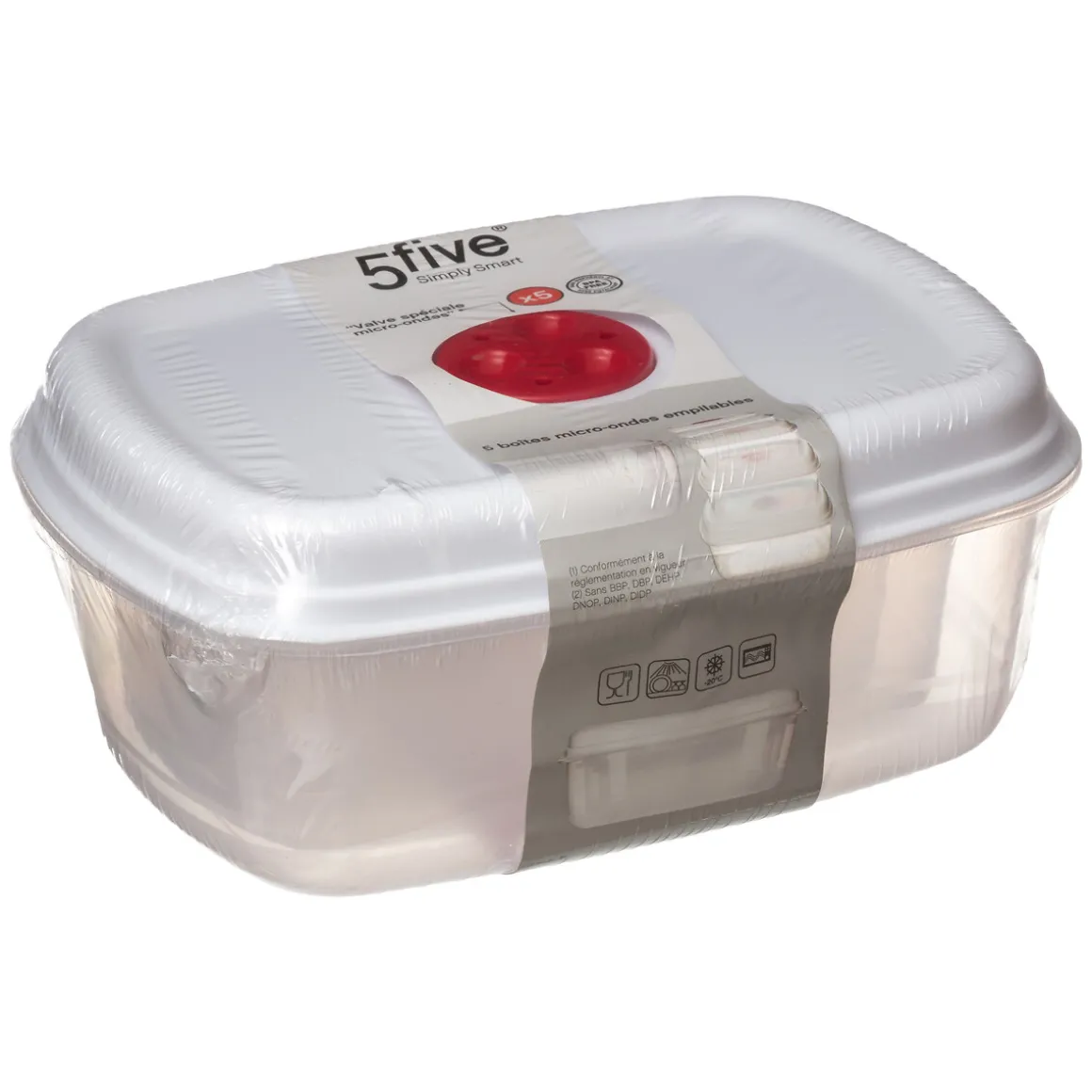 Set de 5 cocottes micro-ondes