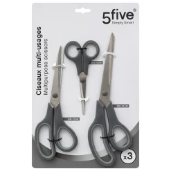 Set de 3 paires de ciseaux multi-usages