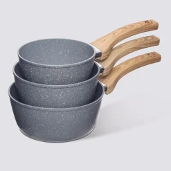 Set de Casseroles en aluminium forgé, 16/18/20 cm
