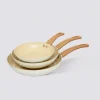 Set de Poêles en aluminium forgé, 20/24/28 cm