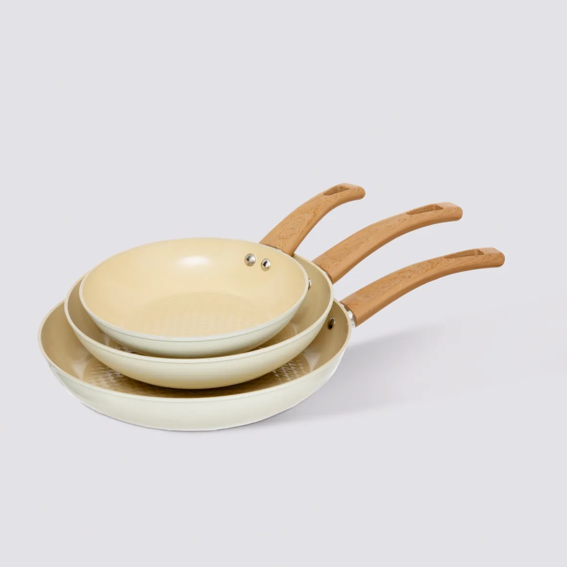 Set de Poêles en aluminium forgé, 20/24/28 cm