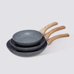 Set de Poêles en aluminium forgé, 20/24/28 cm