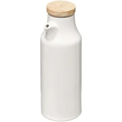 Set huile/vinaigre/poivre céramique, Blanc