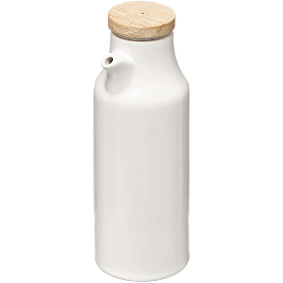 Set huile/vinaigre/poivre céramique, Blanc