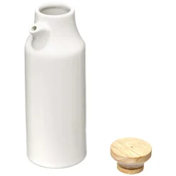 Set huile/vinaigre/poivre céramique, Blanc