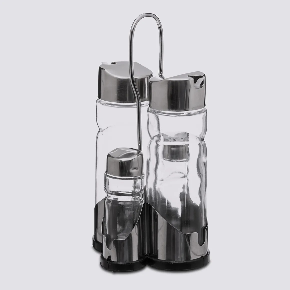 Set huile/vinaigre/poivre/sel, verre