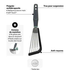 Spatule à poisson, Inox