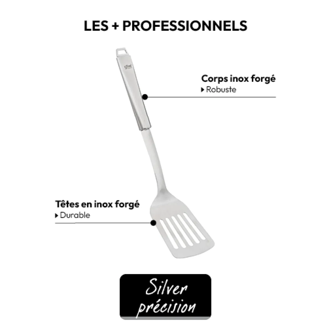 Spatule à suspendre en inox
