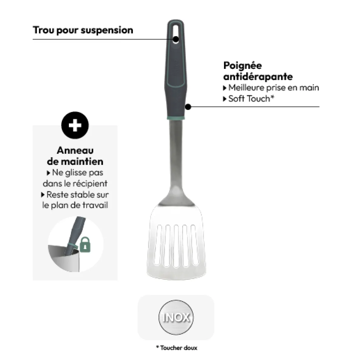 Spatule en inox