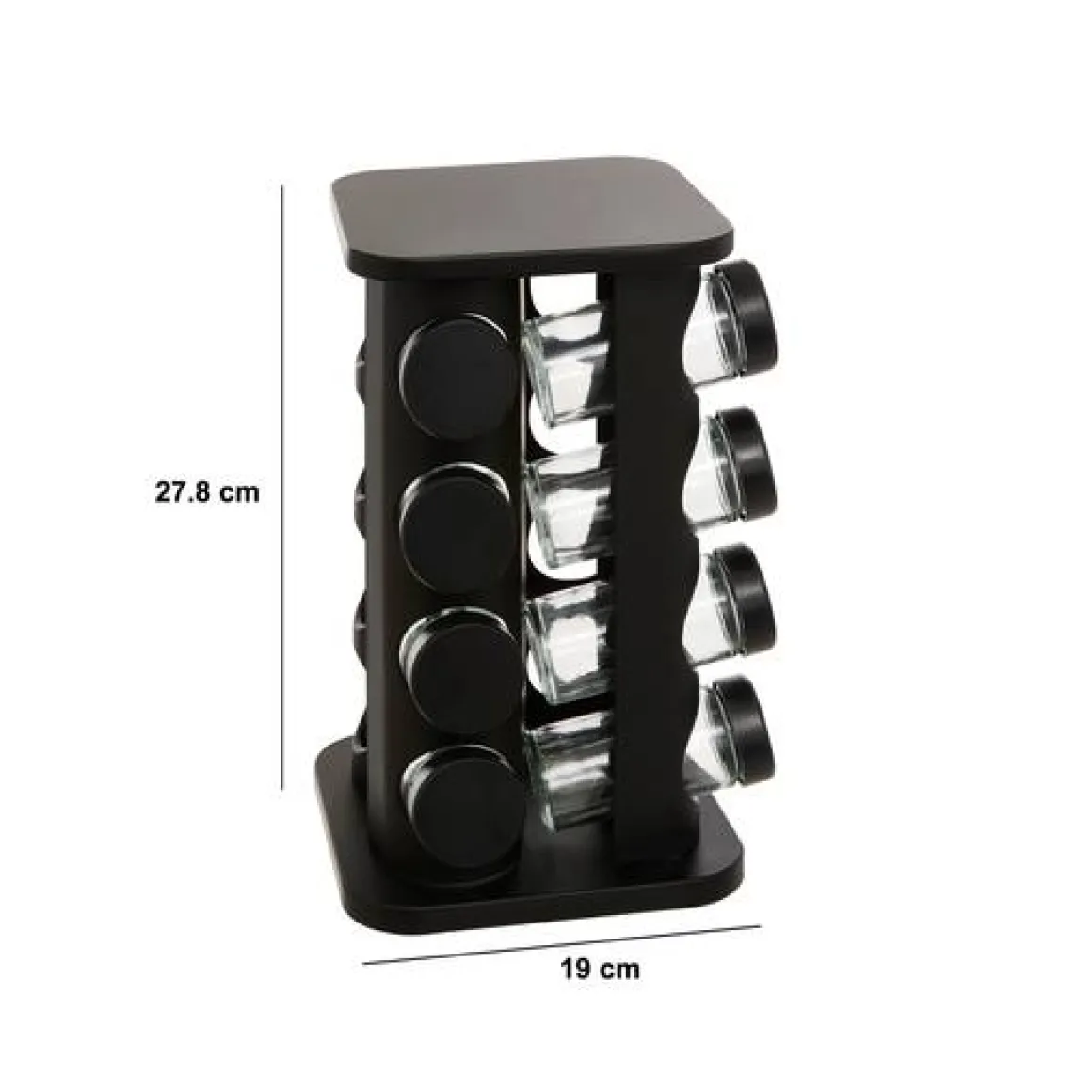 Support à épices, 16 emplacements, L.19 cm