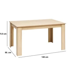 Table, 6 places, Beige