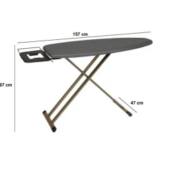 Table à repasser, L.157 cm, Beige