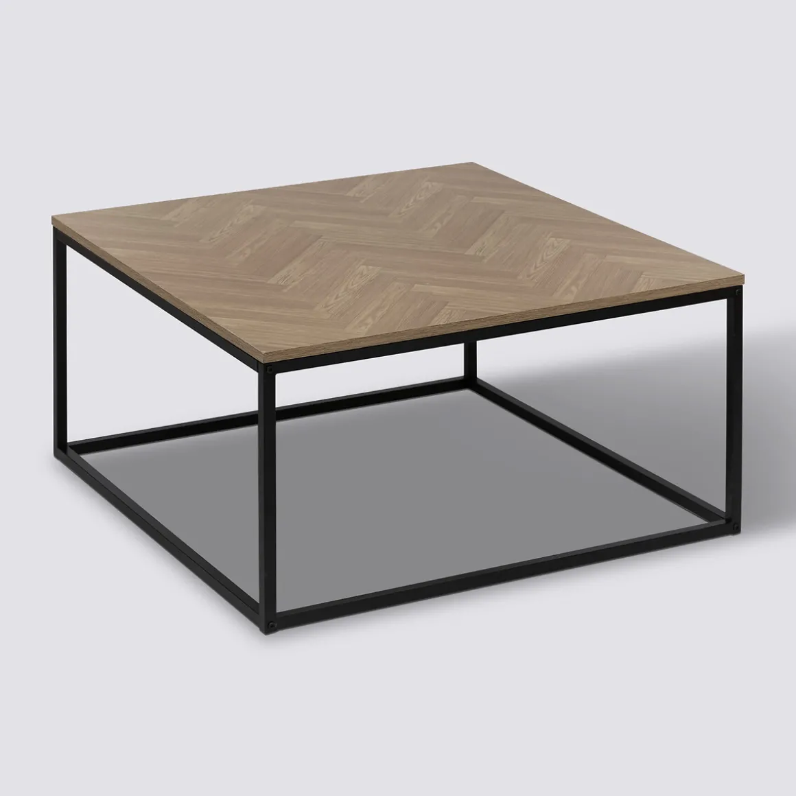 Table basse, Effet bois et noir