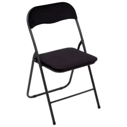 Table et 4 chaises pliantes en velours