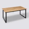 Table extensible 6/8 personnes, Effet chêne naturel