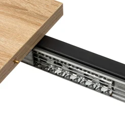 Table extensible 6/8 personnes, Effet chêne naturel
