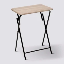 Table pliante 1 place, Effet bois