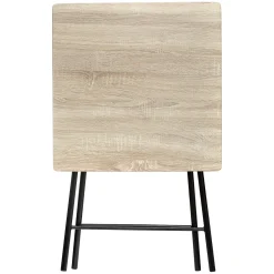 Table pliante 2 places, Effet bois