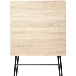 Table pliante 4 places, Effet bois
