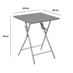 Table pliante 2 places, Gris