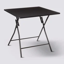 Table pliante 4 places, Noir