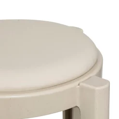 Tabouret empilable plastique, Beige