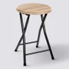 Tabouret pliant, Effet bois naturel