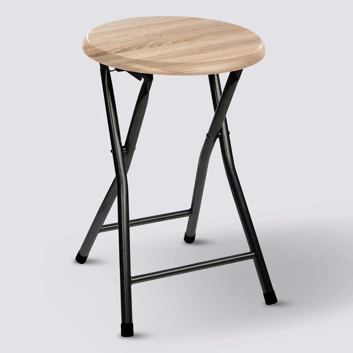 Tabouret pliant, Effet bois naturel