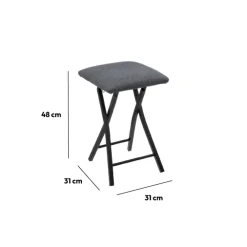 Tabouret pliant, Gris