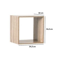 Étagère 1 case, Effet bois naturel
