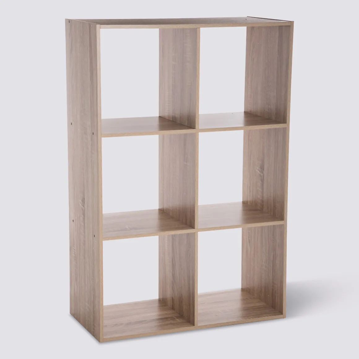 Étagère 6 cases, Effet bois naturel
