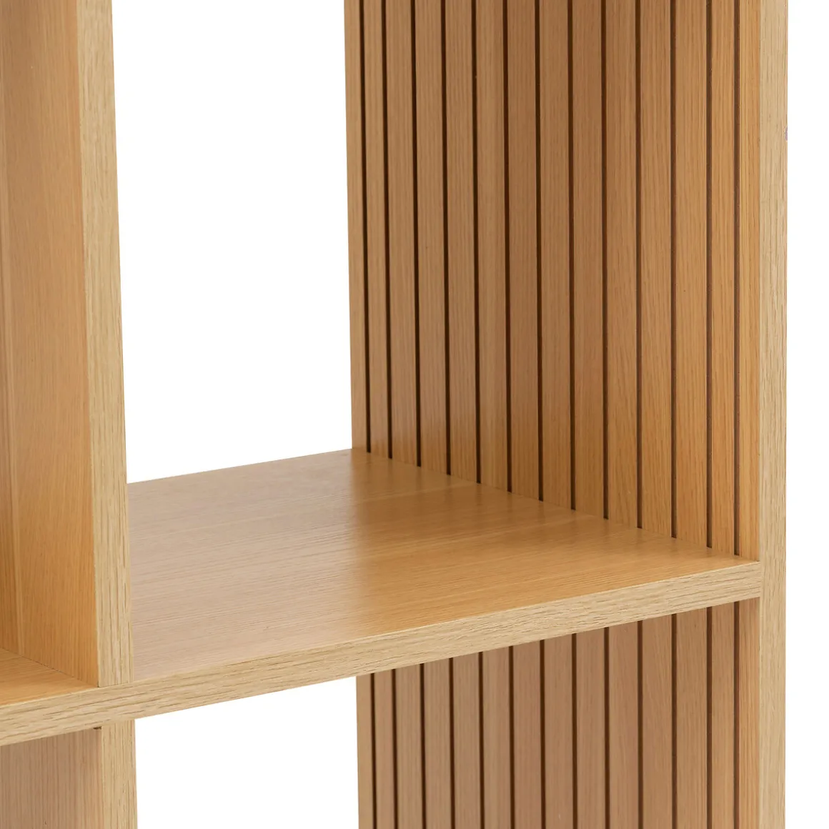 Étagère 6 cases, Effet bois naturel