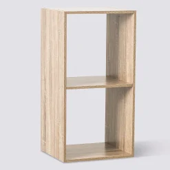 Étagère 2 cases, Effet bois naturel