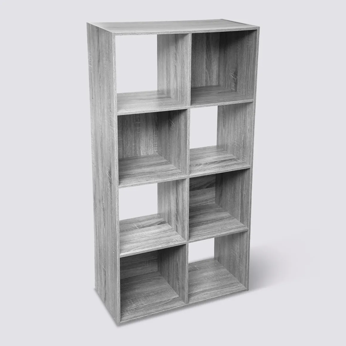Étagère 8 cases, Effet chêne gris