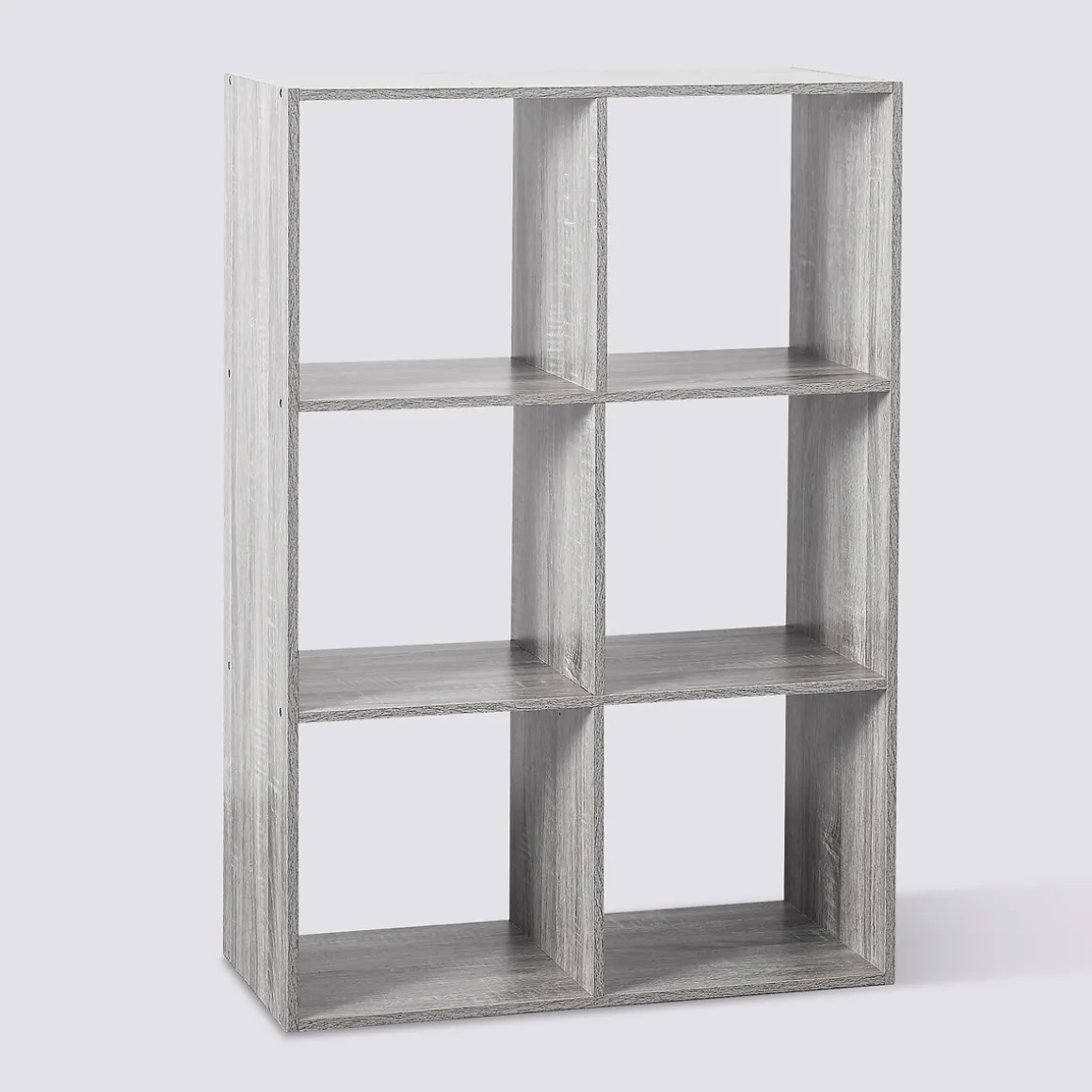 Étagère 6 cases, Effet chêne gris