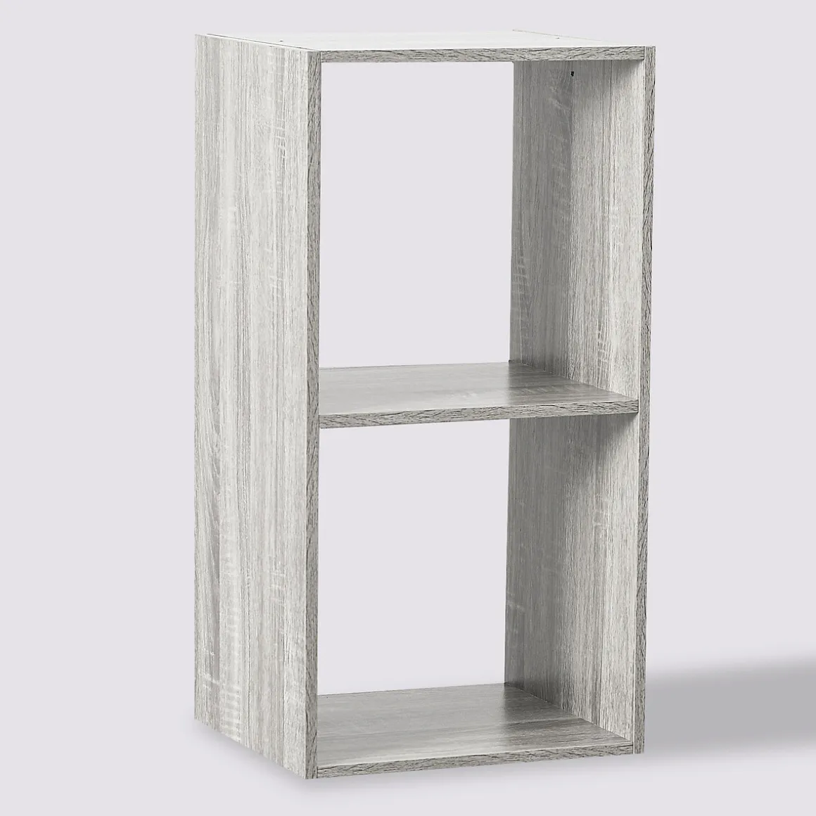 Étagère 2 cases, Effet chêne gris