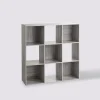 Étagère 9 cases, Effet chêne gris