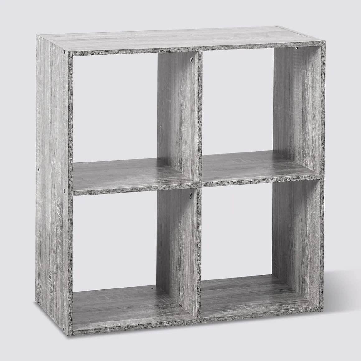 Étagère 4 cases, Effet chêne gris
