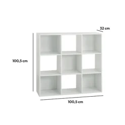 Étagère 9 cases, Effet chêne naturel