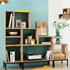 Étagère 1/2 cases, Effet chêne naturel