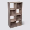 Étagère 8 cases, Effet chêne naturel