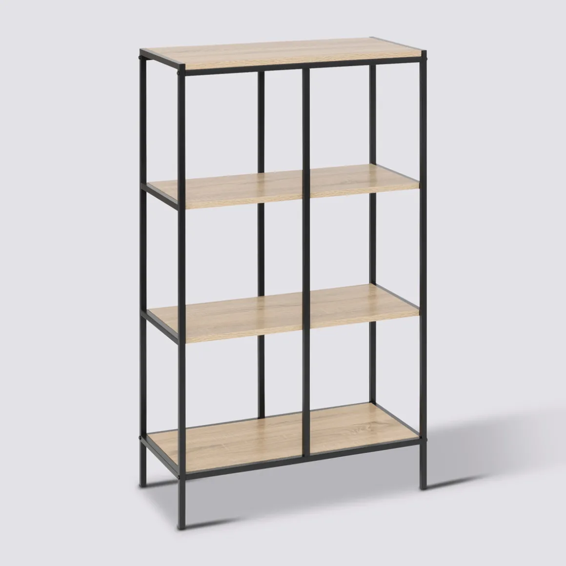Étagère 4 niveaux 116x68,8cm, Effet bois