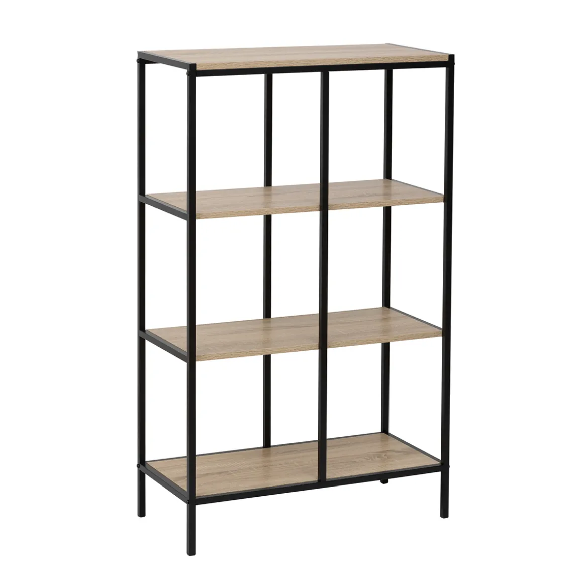 Étagère 4 niveaux 116x68,8cm, Effet bois