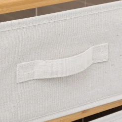 Étagère avec 3 paniers, Bambou