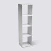 Étagère colonne 4 cases, Blanc