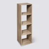 Étagère colonne 4 cases, Effet chêne naturel